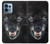 S2823 Black Wolf Blue Eyes Face Case For Motorola Edge+ (2023), X40, X40 Pro, Edge 40 Pro