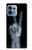 S3101 X-ray Peace Sign Fingers Case For Motorola Edge+ (2023), X40, X40 Pro, Edge 40 Pro