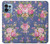 S3265 Vintage Flower Pattern Case For Motorola Edge+ (2023), X40, X40 Pro, Edge 40 Pro