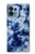 S3439 Fabric Indigo Tie Dye Case For Motorola Edge+ (2023), X40, X40 Pro, Edge 40 Pro