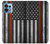 S3472 Firefighter Thin Red Line Flag Case For Motorola Edge+ (2023), X40, X40 Pro, Edge 40 Pro