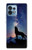 S3555 Wolf Howling Million Star Case For Motorola Edge+ (2023), X40, X40 Pro, Edge 40 Pro