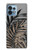 S3692 Gray Black Palm Leaves Case For Motorola Edge+ (2023), X40, X40 Pro, Edge 40 Pro