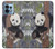 S3793 Cute Baby Panda Snow Painting Case For Motorola Edge+ (2023), X40, X40 Pro, Edge 40 Pro