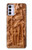 S1307 Fish Wood Carving Graphic Printed Case For Motorola Moto G42