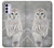 S1566 Snowy Owl White Owl Case For Motorola Moto G42