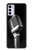 S1672 Retro Microphone Jazz Music Case For Motorola Moto G42