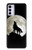 S1981 Wolf Howling at The Moon Case For Motorola Moto G42