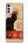 S2739 Chat Noir Black Cat Vintage Case For Motorola Moto G42