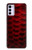S2879 Red Arowana Fish Scale Case For Motorola Moto G42