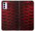 S2879 Red Arowana Fish Scale Case For Motorola Moto G42