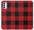 S2931 Red Buffalo Check Pattern Case For Motorola Moto G42