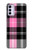 S3091 Pink Plaid Pattern Case For Motorola Moto G42