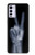 S3101 X-ray Peace Sign Fingers Case For Motorola Moto G42