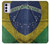 S3297 Brazil Flag Vintage Football Graphic Case For Motorola Moto G42