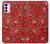 S3354 Red Classic Bandana Case For Motorola Moto G42