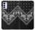 S3363 Bandana Black Pattern Case For Motorola Moto G42