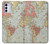 S3418 Vintage World Map Case For Motorola Moto G42