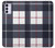 S3452 Plaid Fabric Pattern Case For Motorola Moto G42