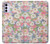 S3688 Floral Flower Art Pattern Case For Motorola Moto G42