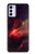 S3897 Red Nebula Space Case For Motorola Moto G42
