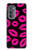 S2933 Pink Lips Kisses on Black Case For Motorola Edge (2022)