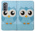 S3029 Cute Blue Owl Case For Motorola Edge (2022)