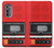 S3204 Red Cassette Recorder Graphic Case For Motorola Edge (2022)