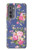 S3265 Vintage Flower Pattern Case For Motorola Edge (2022)