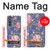 S3265 Vintage Flower Pattern Case For Motorola Edge (2022)