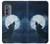 S3693 Grim White Wolf Full Moon Case For Motorola Edge (2022)