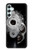 S2387 Gun Bullet Hole Glass Case For Samsung Galaxy A34 5G