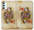 S2833 Poker Card Queen Hearts Case For Samsung Galaxy A34 5G