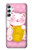 S3025 Pink Maneki Neko Lucky Cat Case For Samsung Galaxy A34 5G