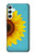 S3039 Vintage Sunflower Blue Case For Samsung Galaxy A34 5G