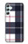 S3452 Plaid Fabric Pattern Case For Samsung Galaxy A34 5G