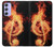 S0493 Music Note Burn Case For Samsung Galaxy A54 5G