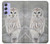 S1566 Snowy Owl White Owl Case For Samsung Galaxy A54 5G