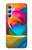 S1671 Rainbow Colorful Rose Case For Samsung Galaxy A54 5G