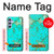 S2377 Turquoise Gemstone Texture Graphic Printed Case For Samsung Galaxy A54 5G