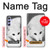 S2569 White Arctic Fox Case For Samsung Galaxy A54 5G