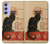 S2739 Chat Noir Black Cat Vintage Case For Samsung Galaxy A54 5G