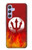 S2803 Fire Red Devil Spear Symbol Case For Samsung Galaxy A54 5G