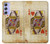 S2833 Poker Card Queen Hearts Case For Samsung Galaxy A54 5G