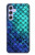 S3047 Green Mermaid Fish Scale Case For Samsung Galaxy A54 5G