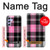 S3091 Pink Plaid Pattern Case For Samsung Galaxy A54 5G