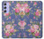 S3265 Vintage Flower Pattern Case For Samsung Galaxy A54 5G