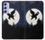 S3323 Flying Elephant Full Moon Night Case For Samsung Galaxy A54 5G
