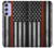 S3472 Firefighter Thin Red Line Flag Case For Samsung Galaxy A54 5G