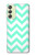 S1723 Mint Chevron Zigzag Case For Samsung Galaxy A24 4G